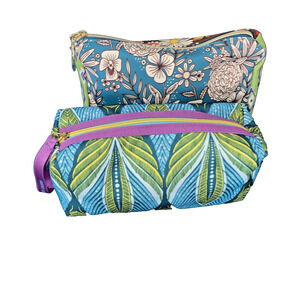 Estee Lauder Makeup-Jewelry-Cosmetic Bag Bundle Of Two Travel Size